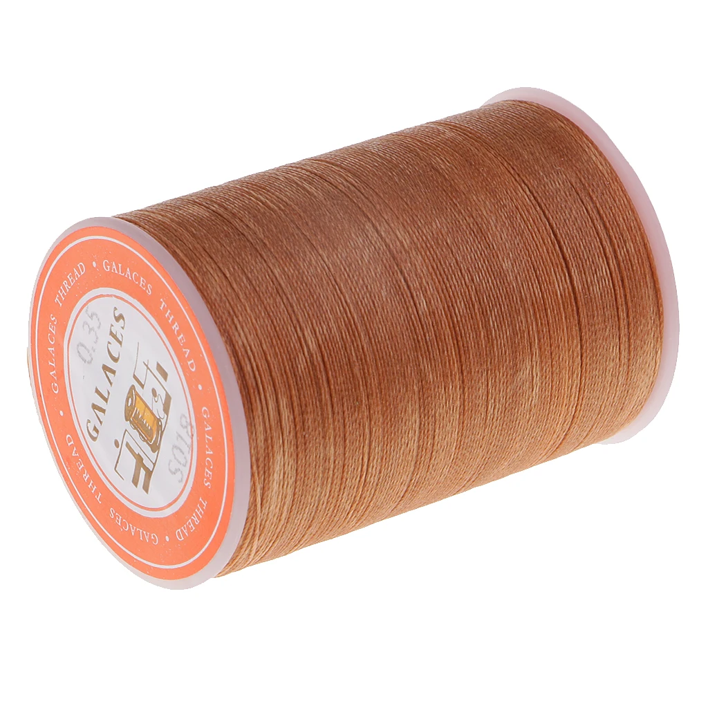 4 Pieces 300 Meters 0.35mm Leather Sewing Waxed Wax Thread Hand DIY Stitching Cord Crafts