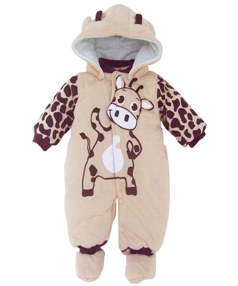 

2018 New arrival Unisex Cute Ladybug Baby Rompers Winter Thicken Baby Clothing 3 Colors for New Born Baby Romper FT10438