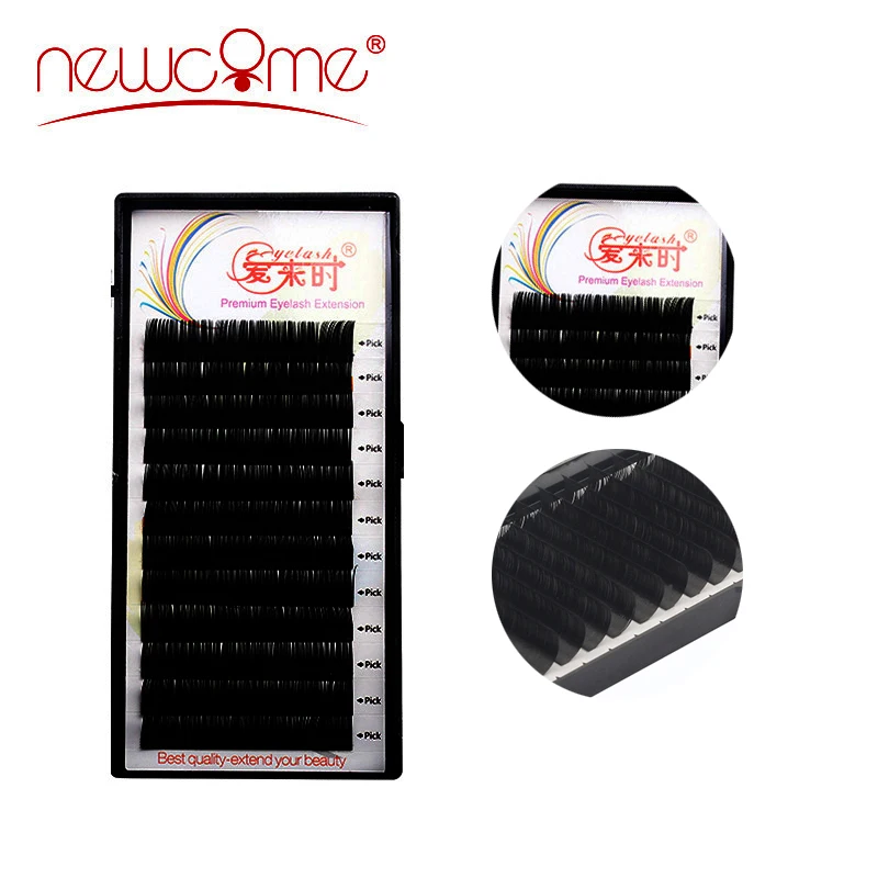 

Free Shipping All Size Silk Eye lashes Extension Mink 3D Individual fake False Eyelashes lashes extension for professional
