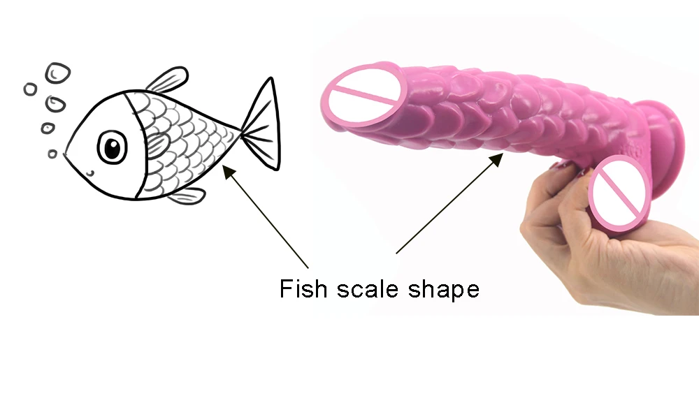 fish scale dildo 32