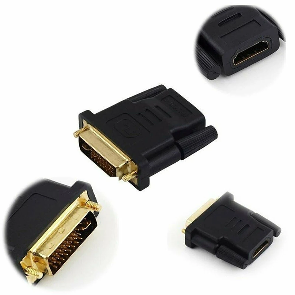 1080P штекер мужской и женский кабель HDMI-DVI конвертер 24k позолоченный DVI 24+ 1 к HDMI адаптер Кабели для HDTV проектор монитор