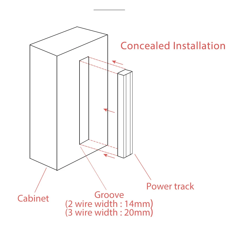 220V Dc Power Connector Track For High-end Display Cabinet Lights Rail Track Shelf Lighting Supermarket Shelf System Fitting (9)