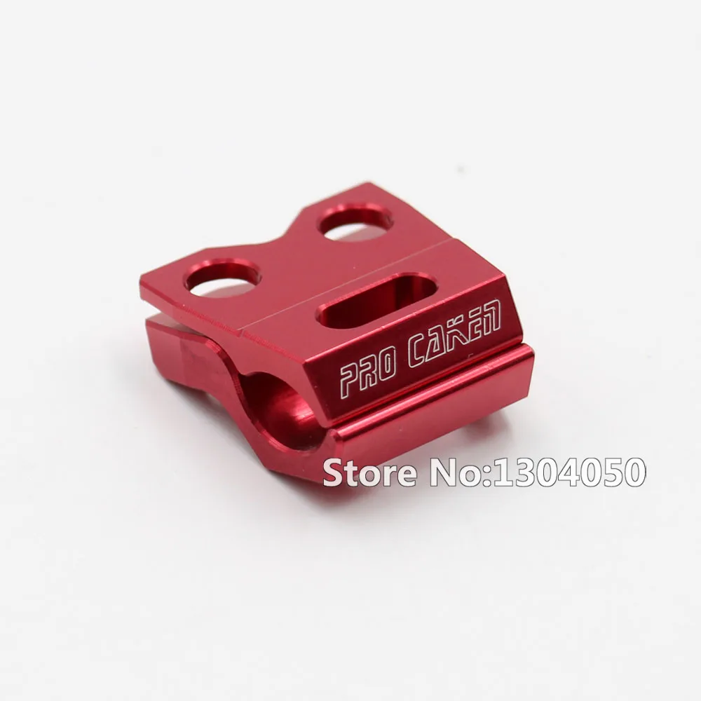 

New Billet CNC Brake line Brake Hose Clamp For CR 125 250 CRF 250 450 R X For Motorcycle ENDURO Dirtbike RED