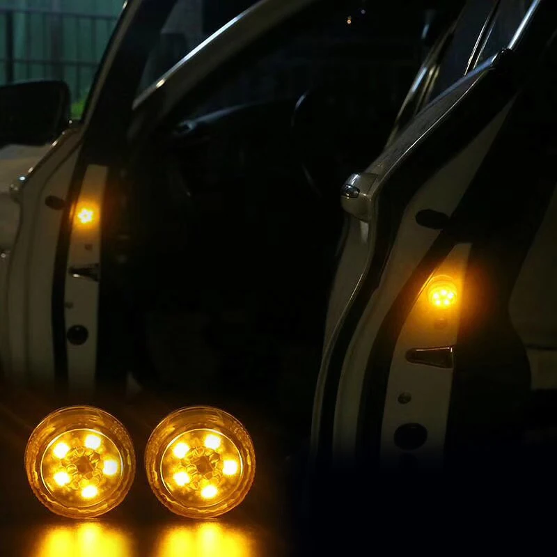 

2Pcs Auto LED Car Door Warning Light for Volkswagen VW Passat B6 B7 Golf 4 MK4 5 6 7 Touareg Tiguan Anti-Collision Signal Lamp