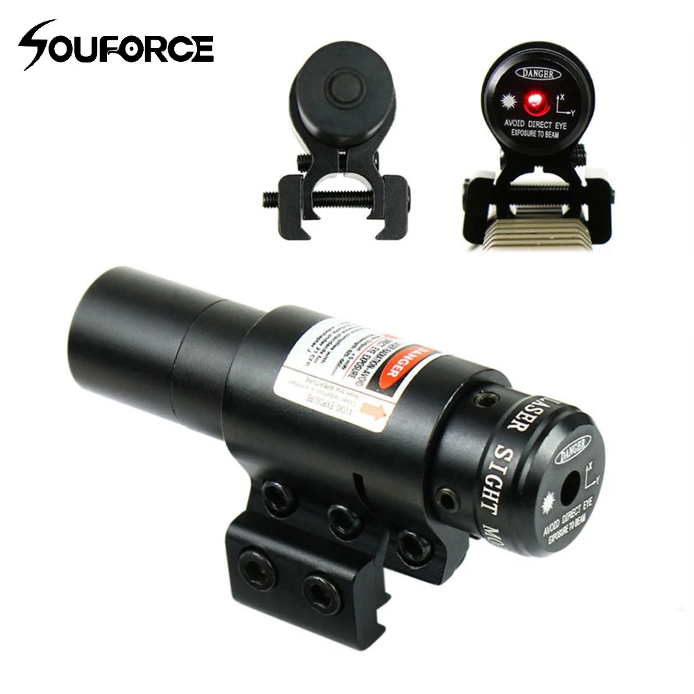 US Tactical Airsoft Red Dot Laser Sight with Mount for 20mm /11mm Picatinny Rails Riflescope Hunting | Спорт и развлечения
