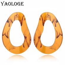 YAOLOGE Simple Drops Acrylic Earrings Fashion Creative Personality Vintage Statement Accessories For Women Jewelry New Products YAOLOGE Simple Drops Acrylic Earrings Fashion Creative Personality Vintage Statement Accessories For Women Jewelry New Products