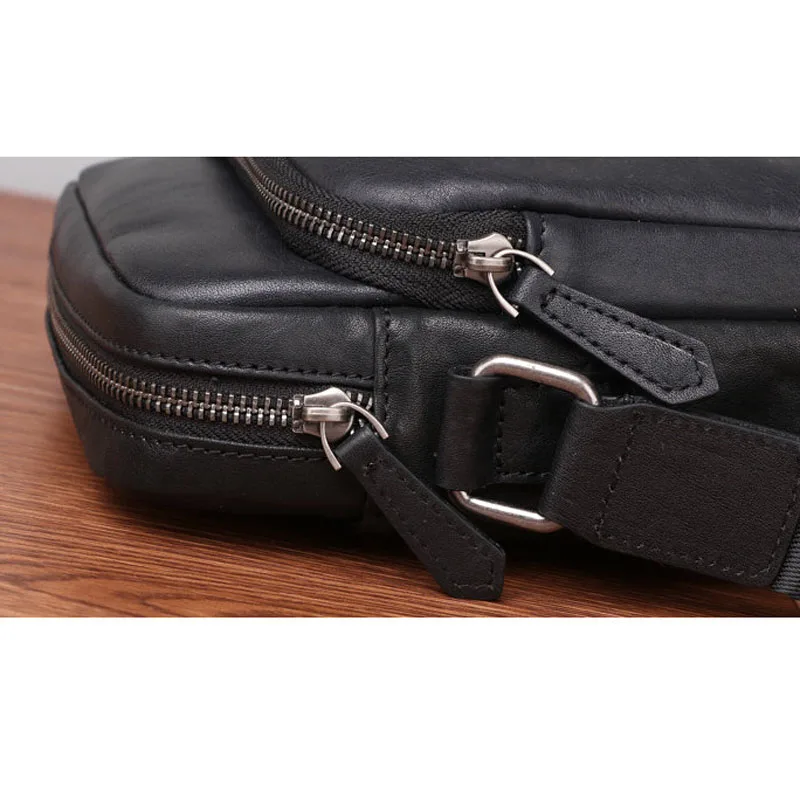 AETOO Shoulder diagonal bag men's small bag casual men's bag head layer mini square bag trend