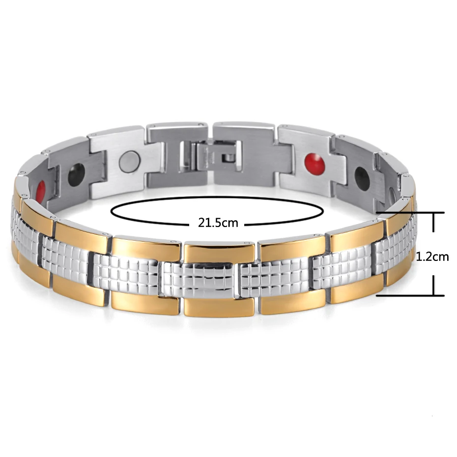 Energy Therapy Stainless Steel Bracelet  (5)
