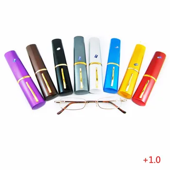 

Fashion Hot New 1 Pc Men Women Comfy Reading Glasses Alloy Container Presbyopia 1.0 1.5 2.0 2.5 3.0 Diopter High Quality