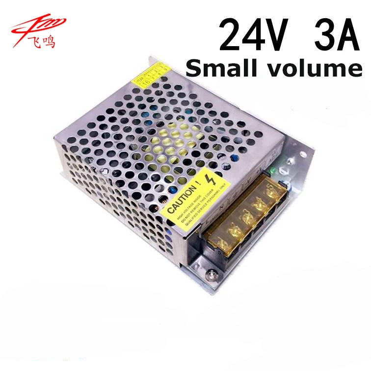 

24v3a switching power supply, small volume LED power supply 24V DC power source 24V stable voltage source PLC power supply
