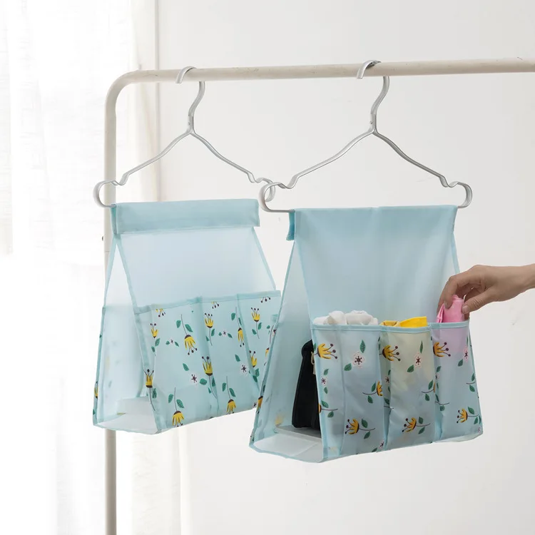 Printed Oxford Sunries Bag Hanging Storage Socks Underwear Makeup Organizer Portable Travel Containers For Women Men 46*34cm | Дом и сад