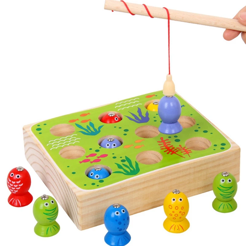 magnetic wooden building blocks