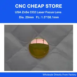 США ZnSe CVD ZnSe материал лазерный фокус объектива Dia20mm-FL38.1mm для CO2 лазерных систем и оптики