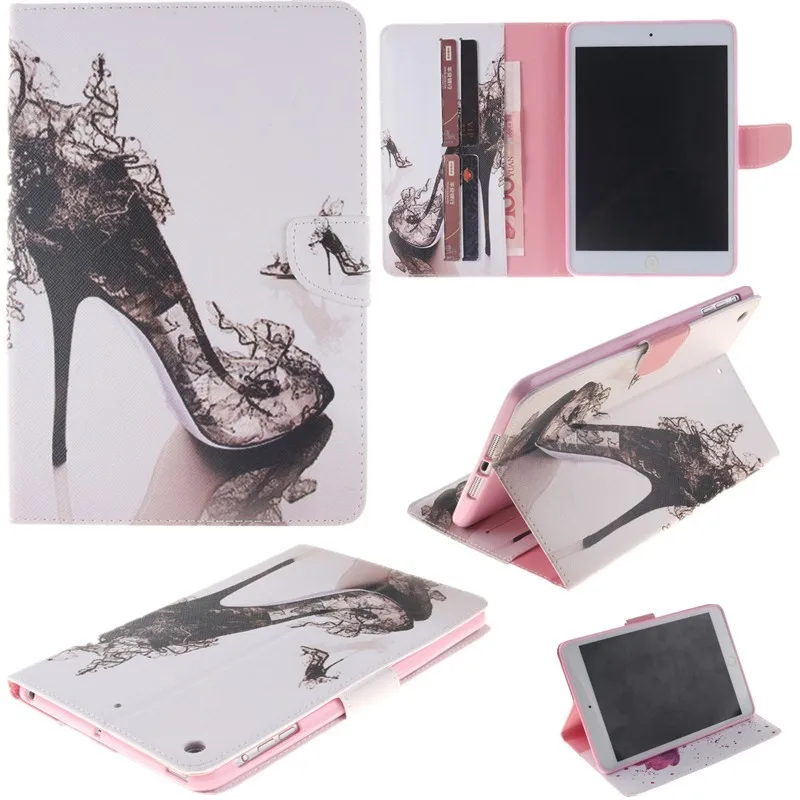 Lovly Flower Flip Wallet Case For Apple iPad Mini Cover For Mini 2 Mini1 Mini 3 Case PU Leather Stand Tablet Cover Case Fundas (16)