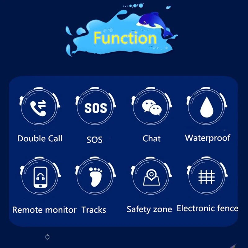 Продажа Смарт часы SMARCENT DF25 font b gps b font , SOS Вызов, IP67, водонепроницаемые Смарт часы для детей, безопасное устройство, трекер, защита от потери