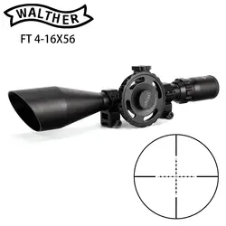 WALTHER охотничий Riflescope FT 4-16X56 Mil Dot стекло травленая сетка боковое колесо Parallax Регулировка турели сброс винтовки