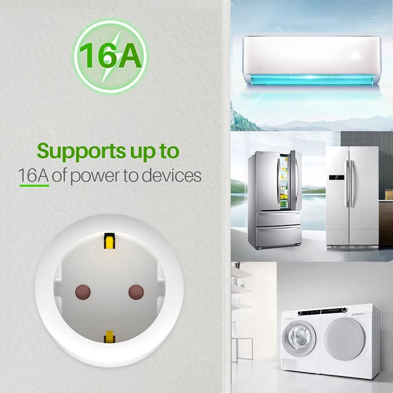 Мини ЕС Plug 16 Smart Wi Fi беспроводной переключатель таймер мощность розетка