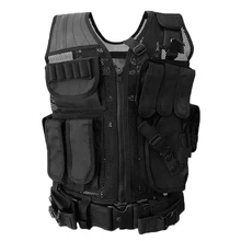 Фаланги шестерни Охотничий Тактический жилет военный Для Мужчин's спецназ страйкбол охотничьи для Пейнтбольный бой бронежилет на открытом воздухе черный