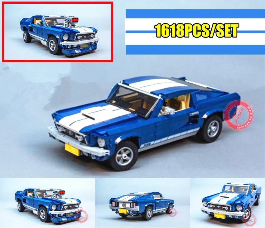 

In stock New Creator Expert Ford Mustang fit technic Set Building Blocks Bricks Assembled DIY Toys Birthday Gifts