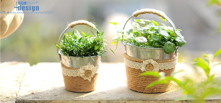 Metal Pot Garden Vintage Contryside (14)