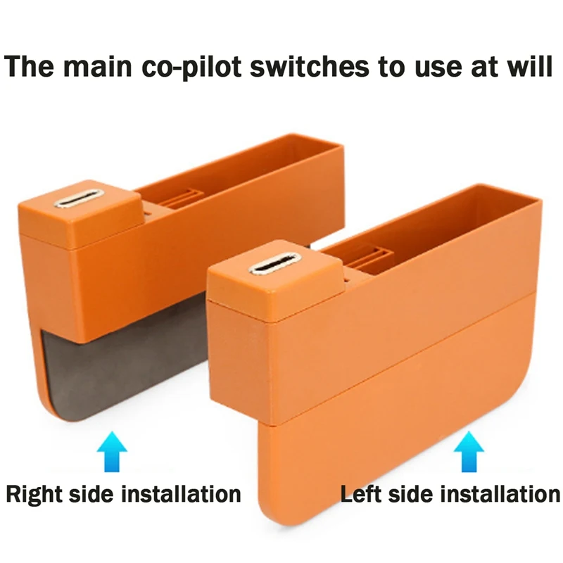 Audew Универсальный двойной USB интерфейс автокресло Catcher хранения левая/правая сторона Многофункциональный органайзер для хранения