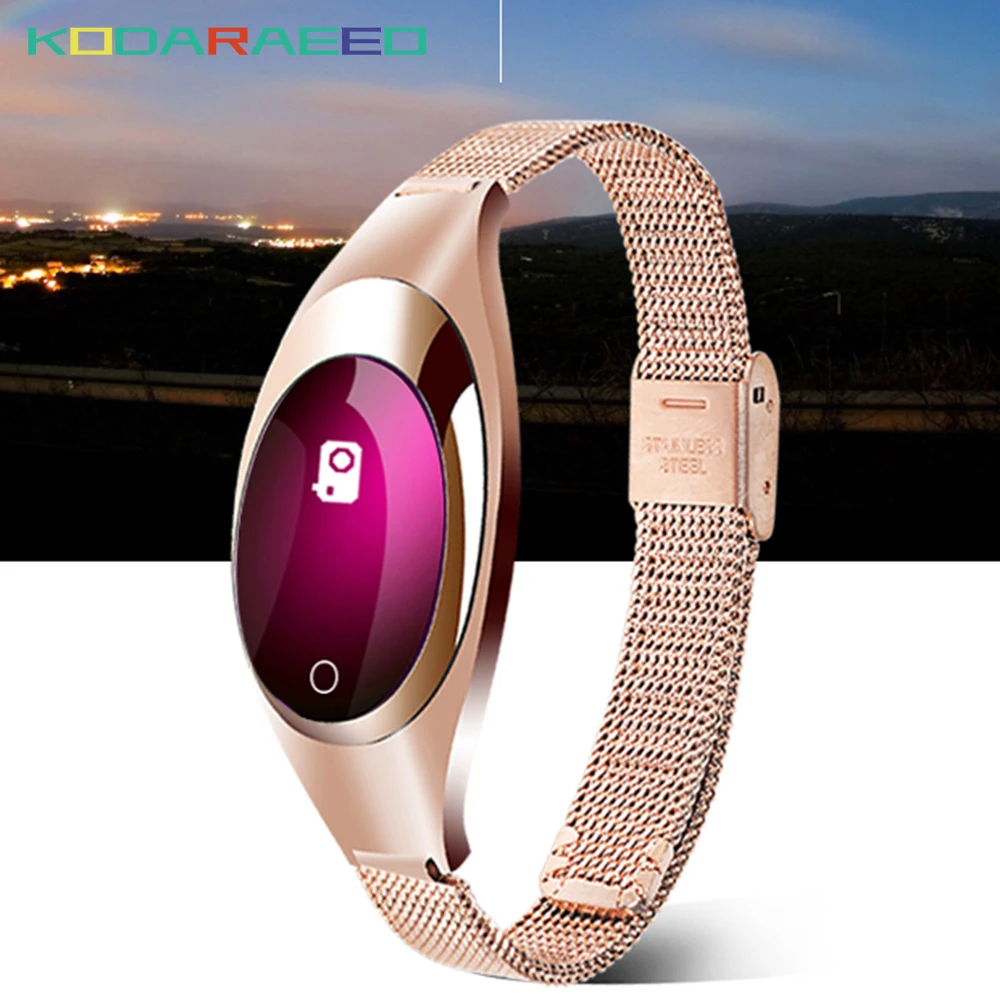 

Z18 Smart bracelet with Blood Oxygen Heart Rate Fitness Tracker band Camera remote control For Android IOS phone Wristband Women