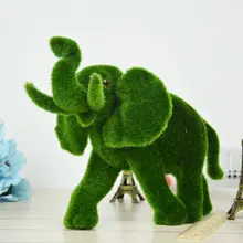 Зеленый домашний декоративный для рождественской травы газон слон симулятор мха трава животные стоящая стрельба реквизит