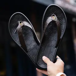 Новые стильные женские босоножки; туфли на платформе; Босоножки на платформе, тапочки с рисунком "в елочку", дышащие кожаные туфли без