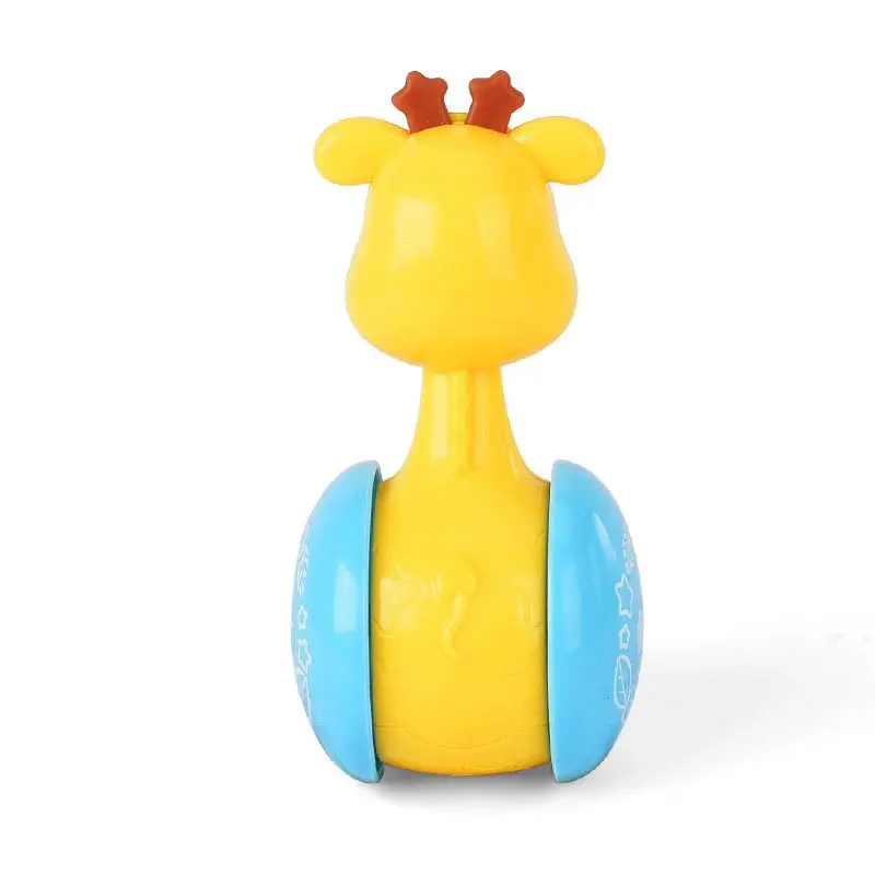 Baby Rattles Giraffe Tumbler Moveable Music Learning Education Toys Gifts Baby Bell Stroller Baby Toys Roly-Poly 0-12 Months (9)