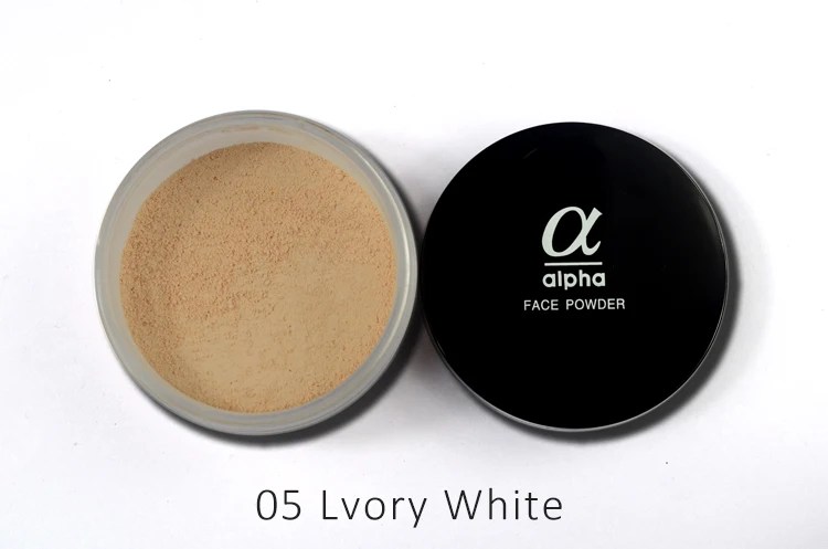 LOVE ALPHA 9 Colors Loose Face Powder Brand Makeup Base Long Lasting Control Oil Control Concealer Contour Palette White Powder (12)