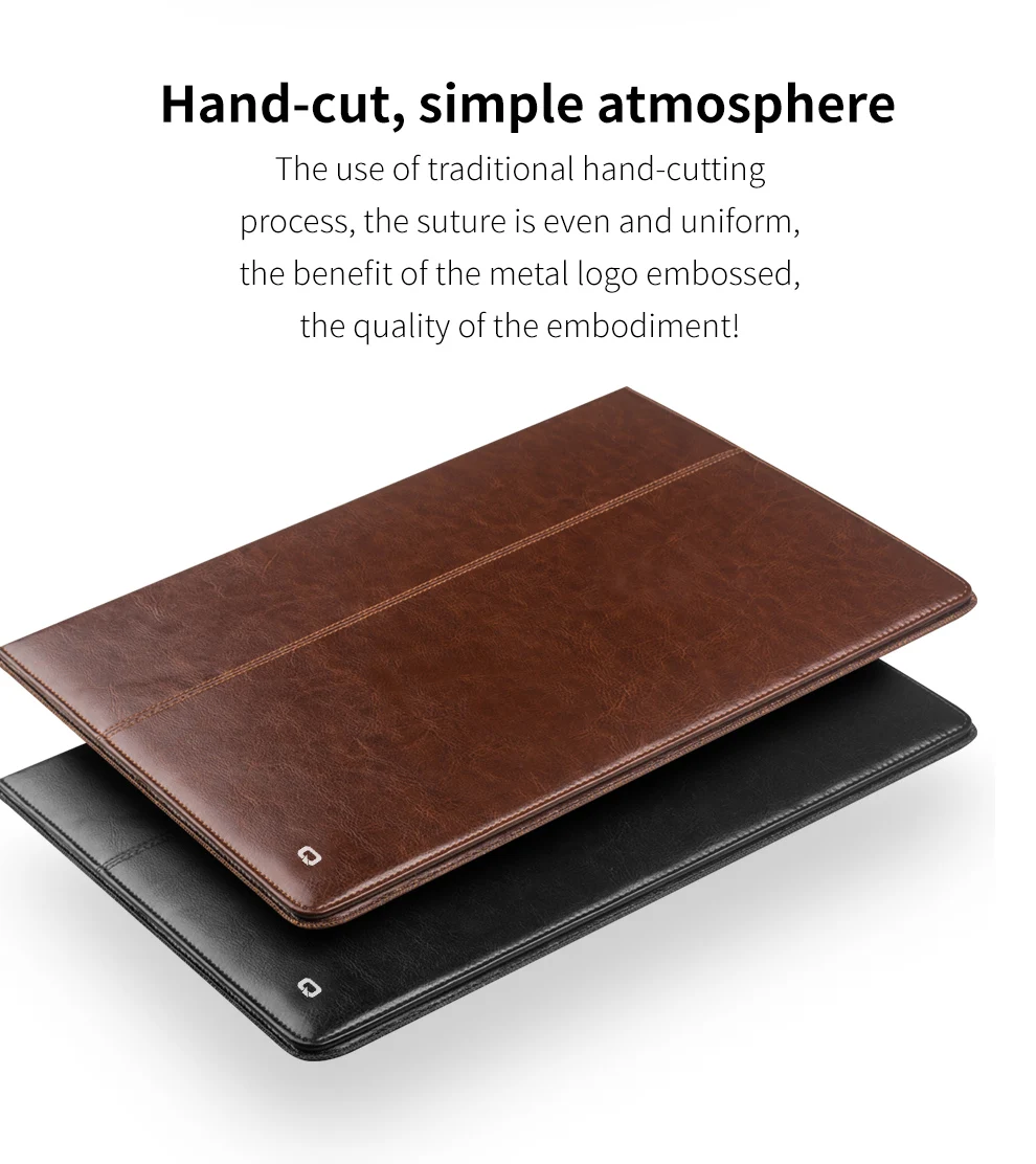 QIALINO натуральная кожа Стильный чехол для планшета для Apple iPad Pro 12,9 дюймов ультра тонкий чехол ручной работы для iPad Pro 12,9 дюйма