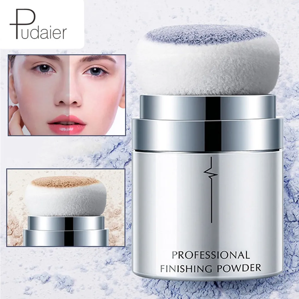

Pudaier Mushroom Head Loose Powder Face Makeup Palette Waterproof Skin Bronzer Contour Cosmetics Nude Base Foundation with Puff