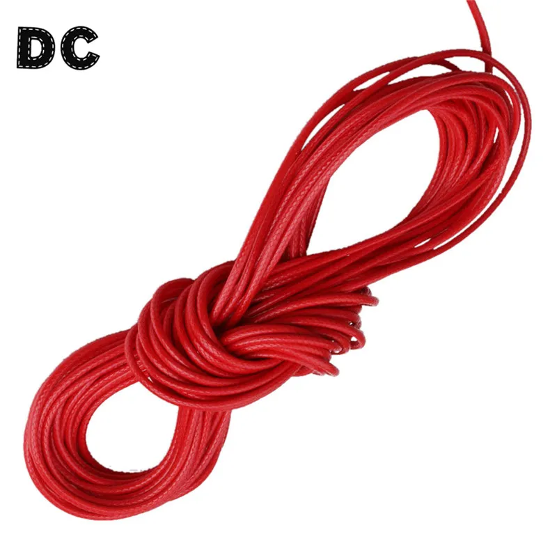 10 Meters/bag 2mm Round Waxed Cord for DIY Necklace and Macrame Bracelets Handmade Jewelry Making Accessories F576 | Украшения и