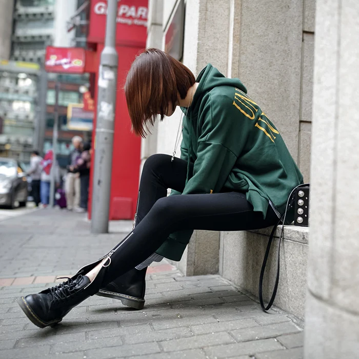 Новые женские весенне-осенние толстовки с буквенным принтом BF стиль Harajuku женские повседневные свободные хлопковые карманные индивидуальные свитера JQ222