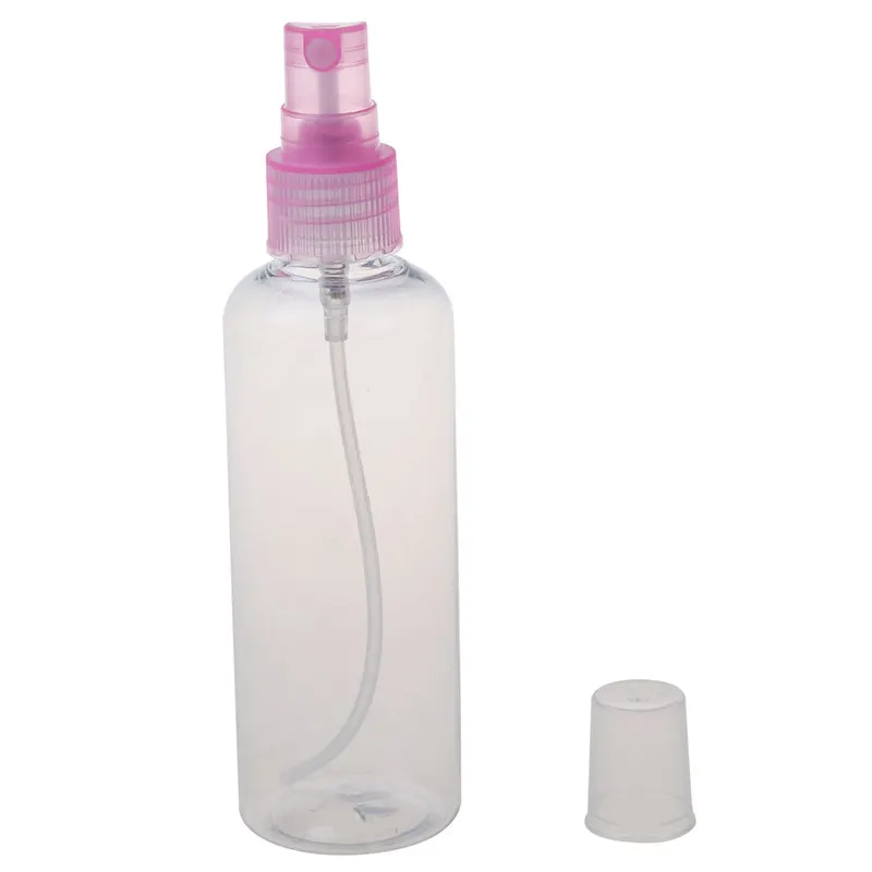 Дорожные розовые прозрачные 100 мл тумана воды косметические спрей бутылки держатели