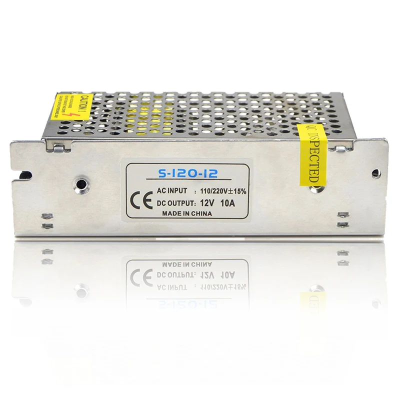 

1 PCS DC 12V 10A 120W LED Power Supply Charger for 5050/3528 SMD LED Light High quality 110V ~220V led Transformer