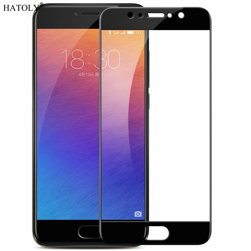Закаленное стекло для Meizu Pro 6 Plus 1 шт. защитная пленка с закругленными краями Pro6