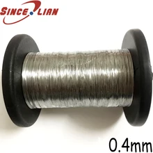 100 м/рулон мягкая проволока тонкая стальная кабельная структура AISI 304 0,4 мм Диаметр проволока из нержавеющей стали 24# сотовая рама провода