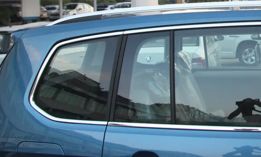 12 шт. декоративные накладки на окна из нержавеющей стали для Volkswagen Touran L