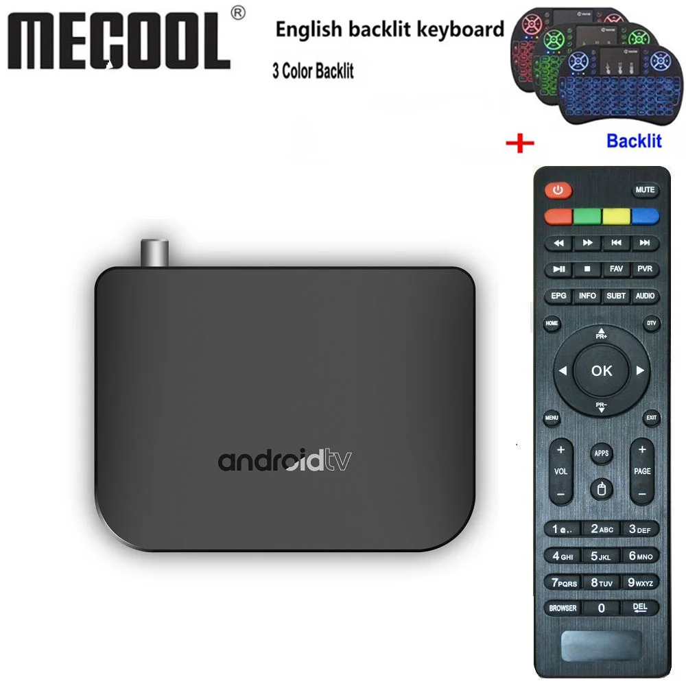 

Mecool M8S PLUS DVB TV Box Android 7.1 DVB-T2 Terrestrial Combo Smart TV BOX 4K Amlogic S905D Quad Core 64-bit 1GB 8GB 1080p