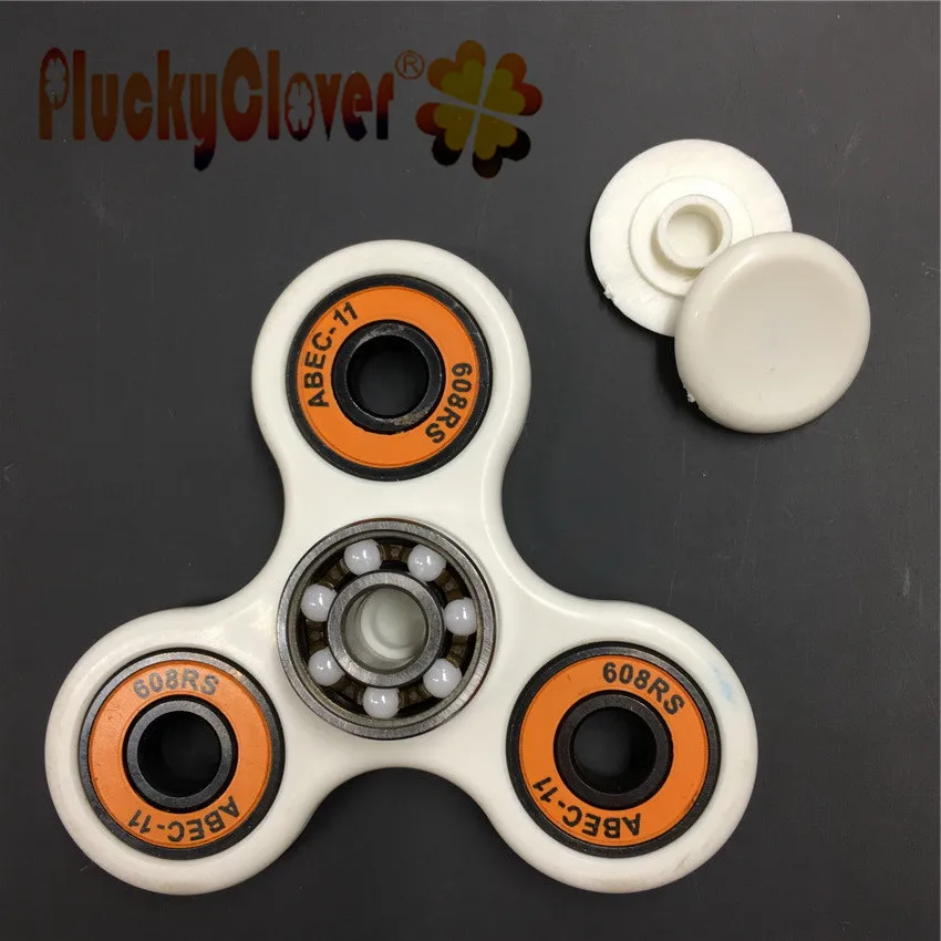 1 шт. Спиннер антистресс в белой оправе из АБС пластика|gyro toy|spinner toytoy bar |