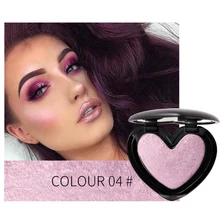 Многоцелевой разноцветные маркеры порошок в форме сердца тени бронзер порошок долговечный водонепроницаемый Iluminador PowderTSLM2