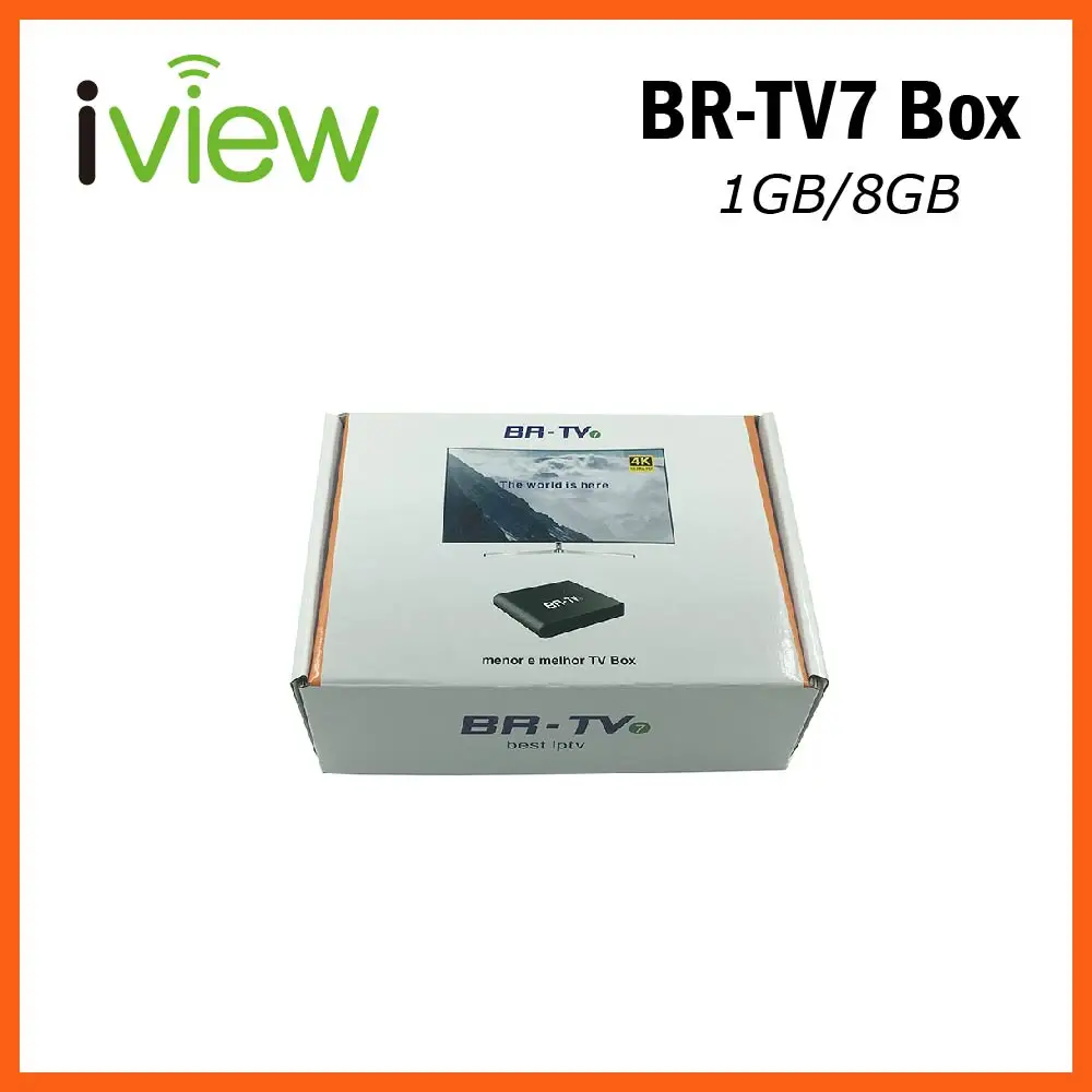 

Android IPTV Box BR-TV7 with 1 year Brazil IPTV Amlogic S905X Quad Core 1GB RAM 8GB ROM Built-in 2.4G WiFi Smart IPTV Box