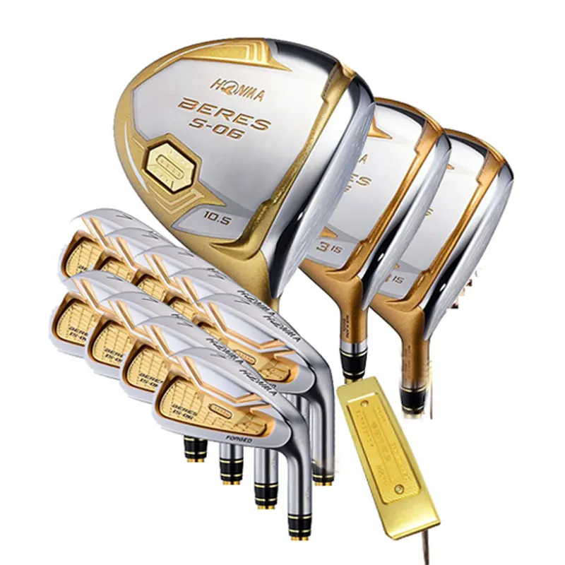 New Golf club honm S 06 4 star Golf complete clubs set Driver+3/5