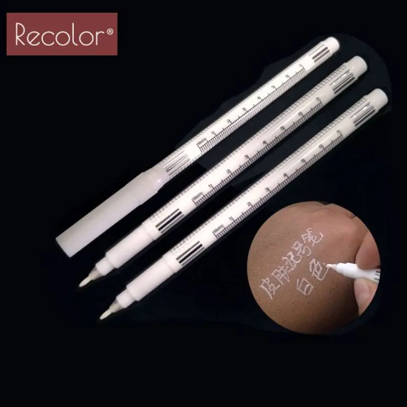 

2 sets White Surgical Eyebrow Tattoo Skin Marker Pen Tools Microblading Accessories Tattoo Marker Pen Permanent Makeup Supplies