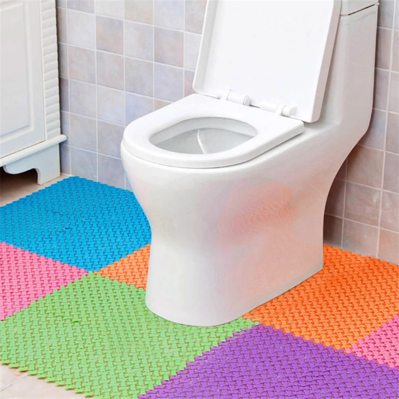 beibehang Durable Love Foot Embroidered Bathroom Pad Toilet Shower Room