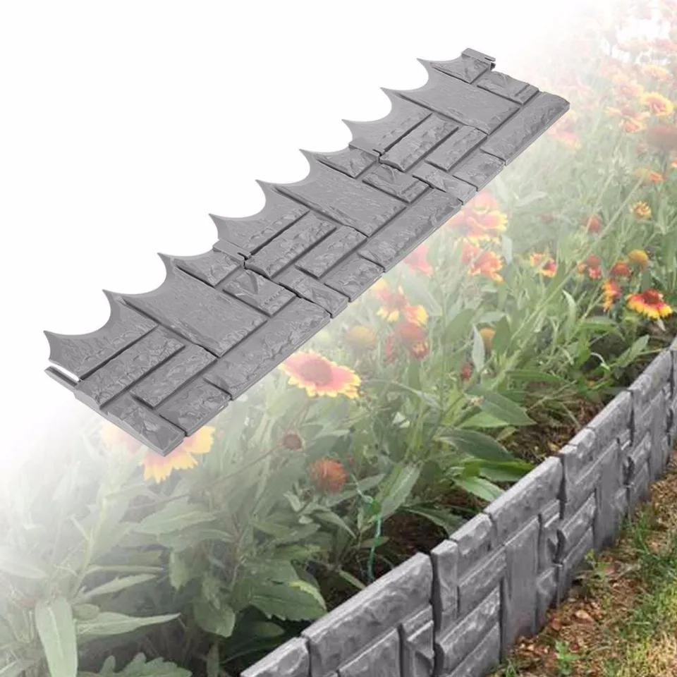 6pcs Outdoor Garden Landscape Fencing Bed Border Edging Fence 6pcs Outdoor Garden Landscape Fencing