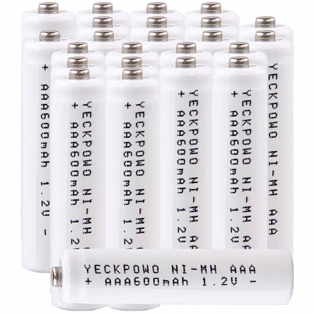 

Lowest price 24 piece AAA battery 1.2v batteries rechargeable 600mAh nimh battery for power tools akkumulator