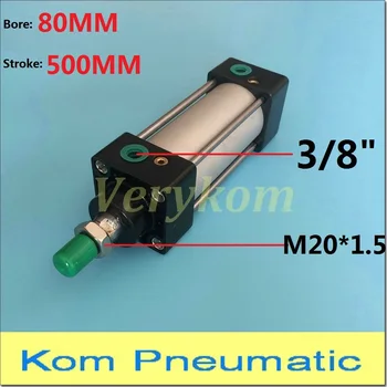 

Pneumatic Bore 80mm Stroke 500mm 3/8" bsp SC 80x500 Standard Air Cylinder 80*500 -S Single Rod Pull Piston Double Acting Magnet