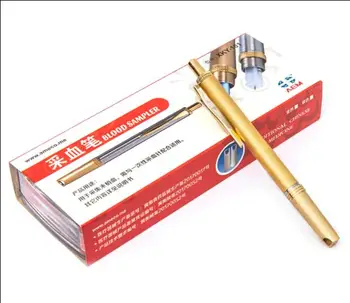 

Painless stainless steel lancing needle pen for cupping massage with 200 pcs 23G lancet needles